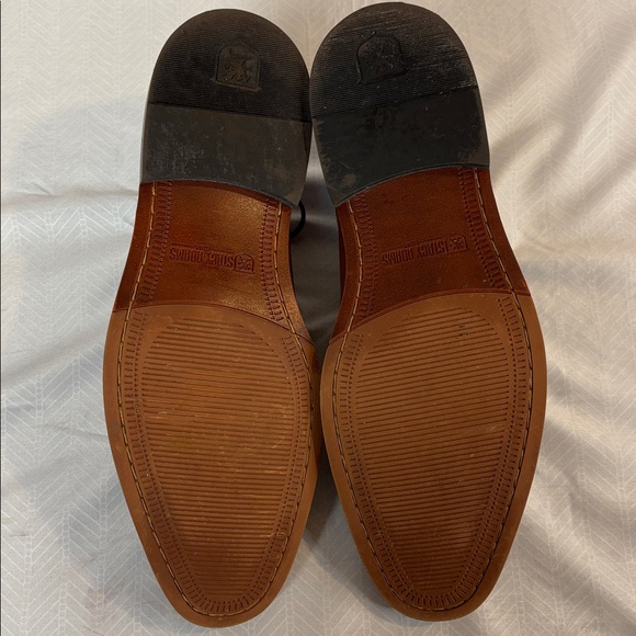 Stacy Adams men’s leather Marlton plain toe Oxford in furnish brown size 10.5 M - Picture 5 of 6